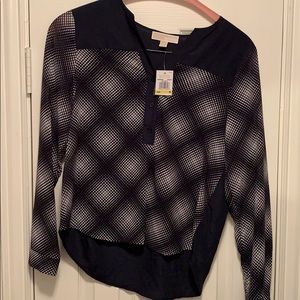 Michael Kors Navy Blouse